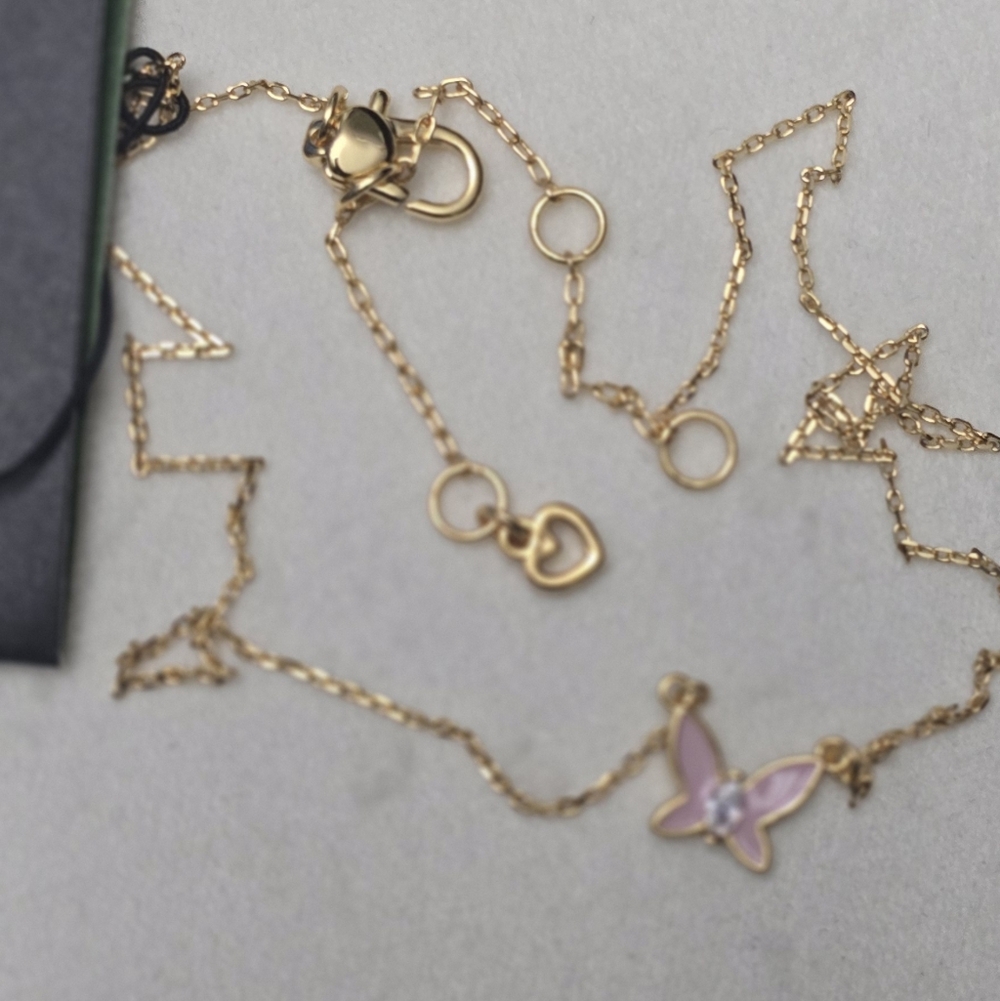 Kate Spade Social Butterfly Pendant Necklace & Studs - Picture 4 of 5